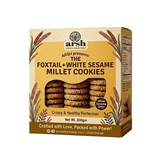Foxtail white sesame millet cookies