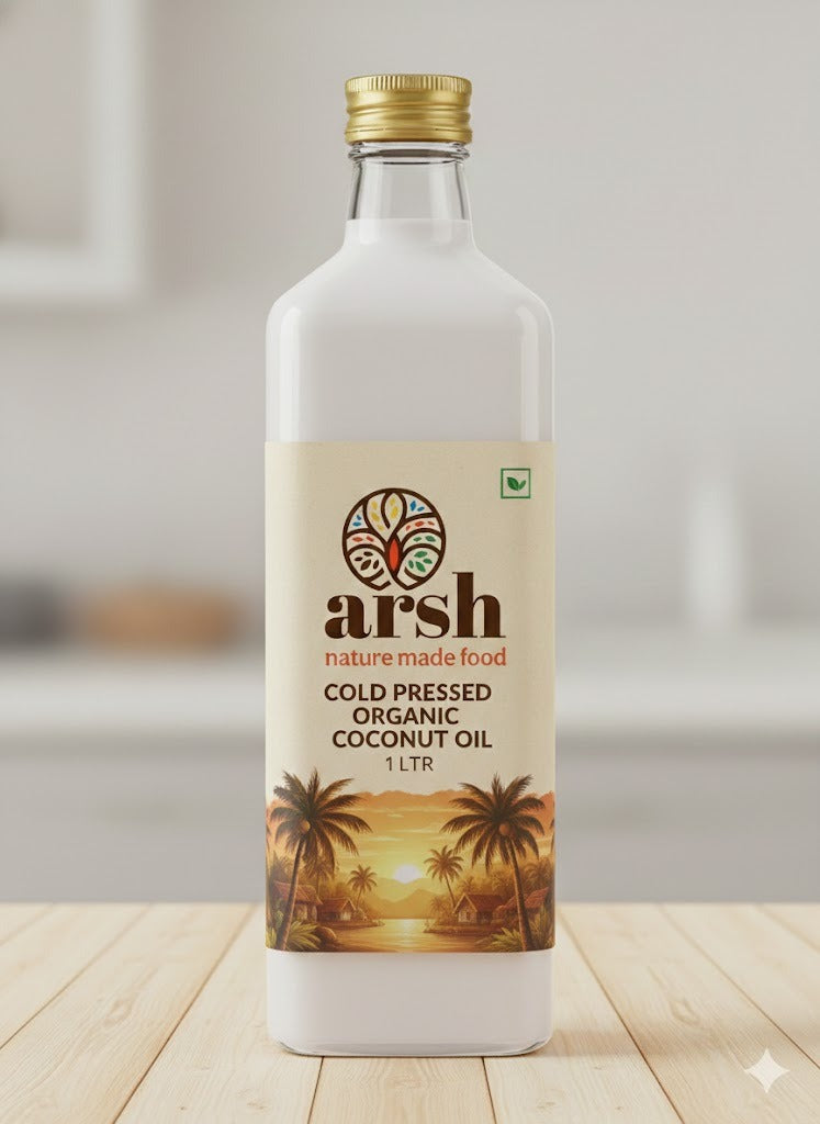 Cold Pressed Desi Malige Coconut Oil - 1 Litr