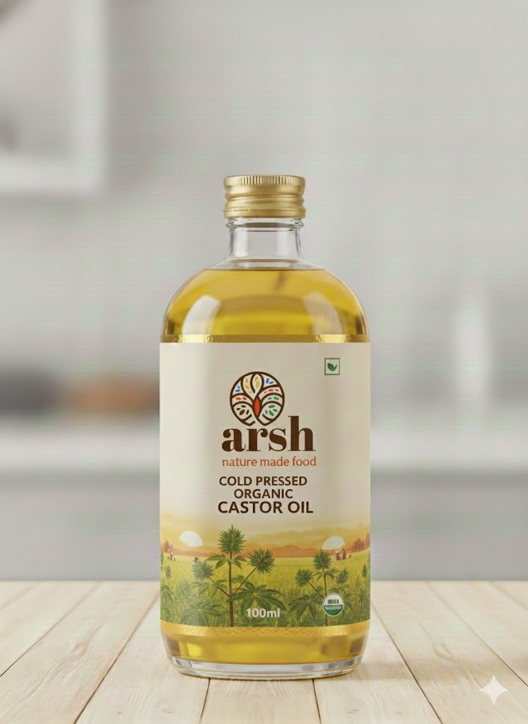 Cold Pressed Desi Malige Castor Oil - 100ml