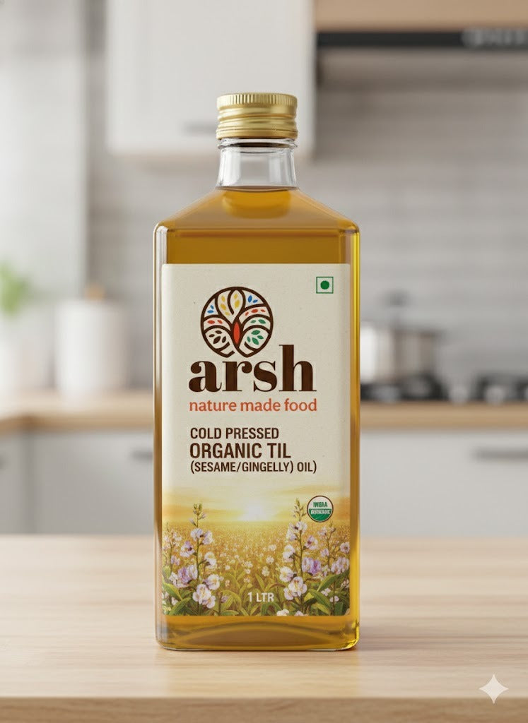Cold Pressed Desi Malige Til/Sesame Oil - 1 Litr